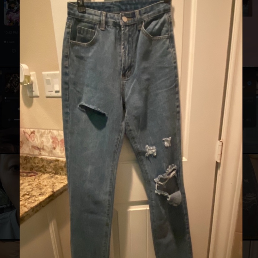 Dark wash SHEIN mom jeans